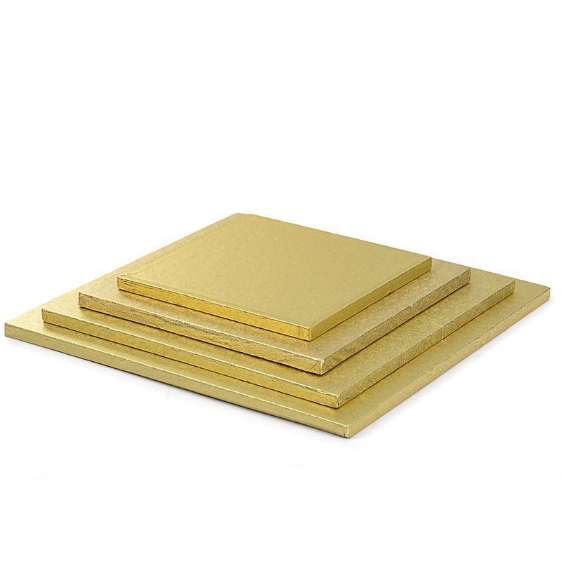 Sottotorta quadrato dorato - 40 x 40 x 1.2h cm