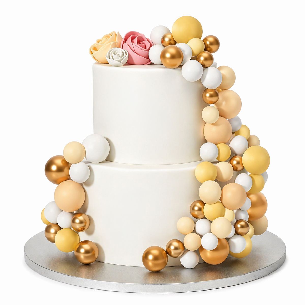 Set decorativo a pallina - Giallo e oro