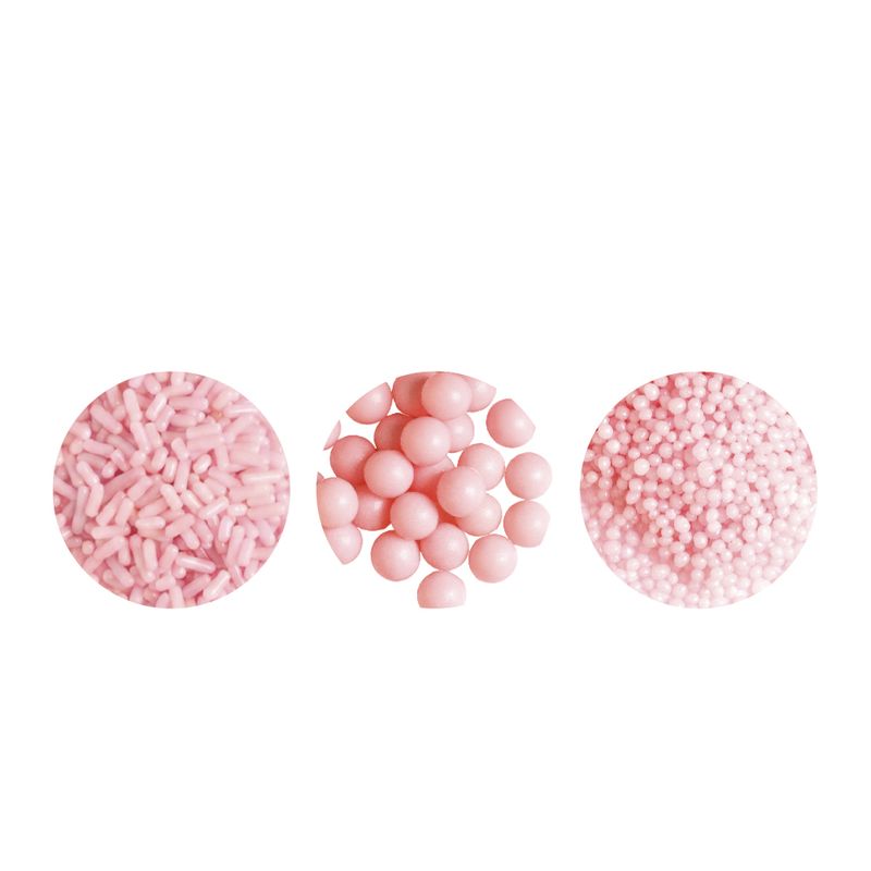Set di  3 decorazioni - Rosa perlato