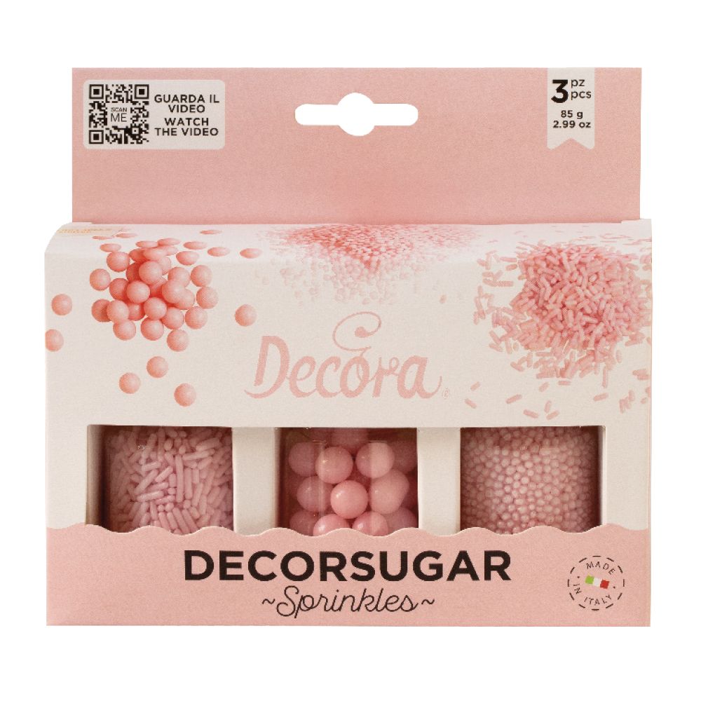 Set di  3 decorazioni - Rosa perlato