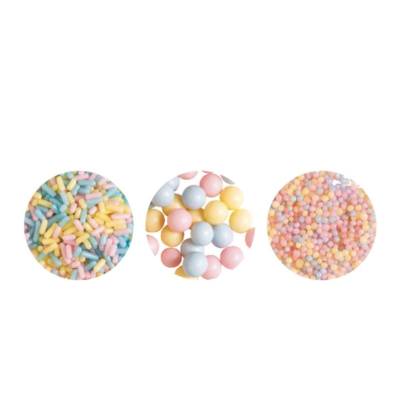 Set di  3 decorazioni - Pastello mix