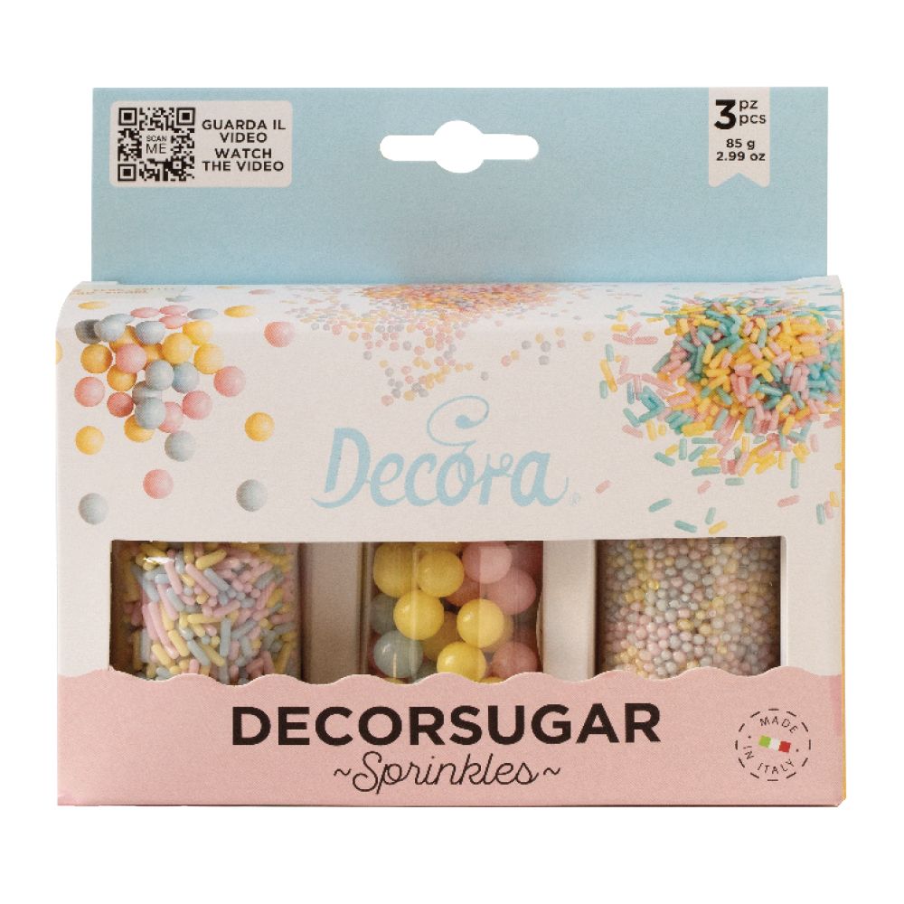 Set di  3 decorazioni - Pastello mix