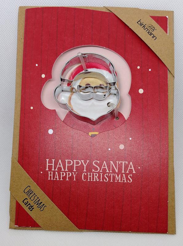 Biglietto e tagliabiscotti - Babbo Natale