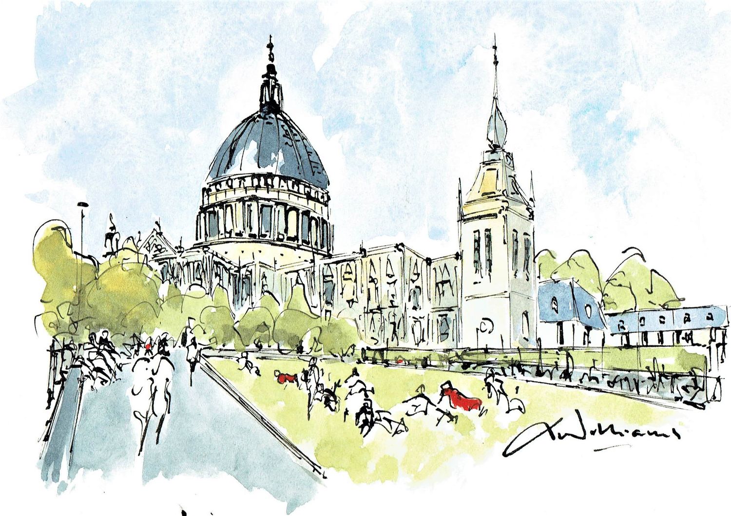 Summer day at St Pauls Cathedral
