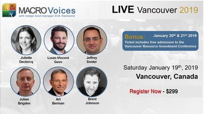 MacroVoices LIVE Vancouver, BC Canada Jan. 19th, 2019 VCBC001
