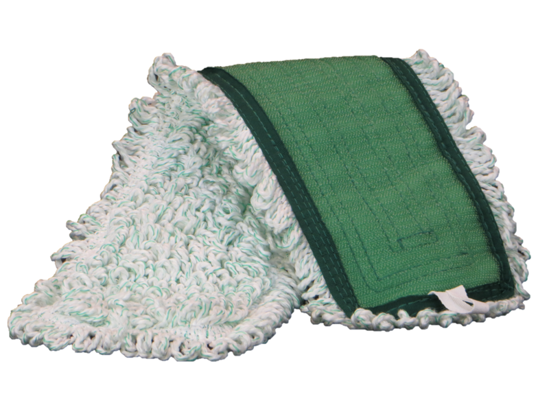 Looped Microfiber Flat Mop 18" - Green