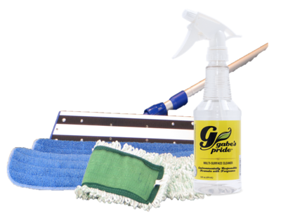 Microfiber Flat Mop Cleaning Kit