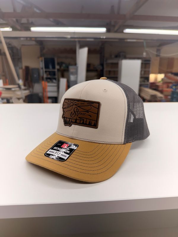Stene Woodwork Hat, Leather Patch