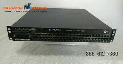 Foundry Networks FastIron GS 648P-POE FGS648P 48 Port Ethernet Switch