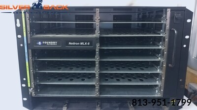 Brocade Foundry NI-MLX-8-DC 8-slot NetIron MLX-8 DC  Chassis