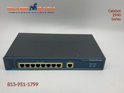Cisco Catalyst WS-C2940-8TT-S 8-Port 10/100 Ethernet & 1-Port GbE Network Switch