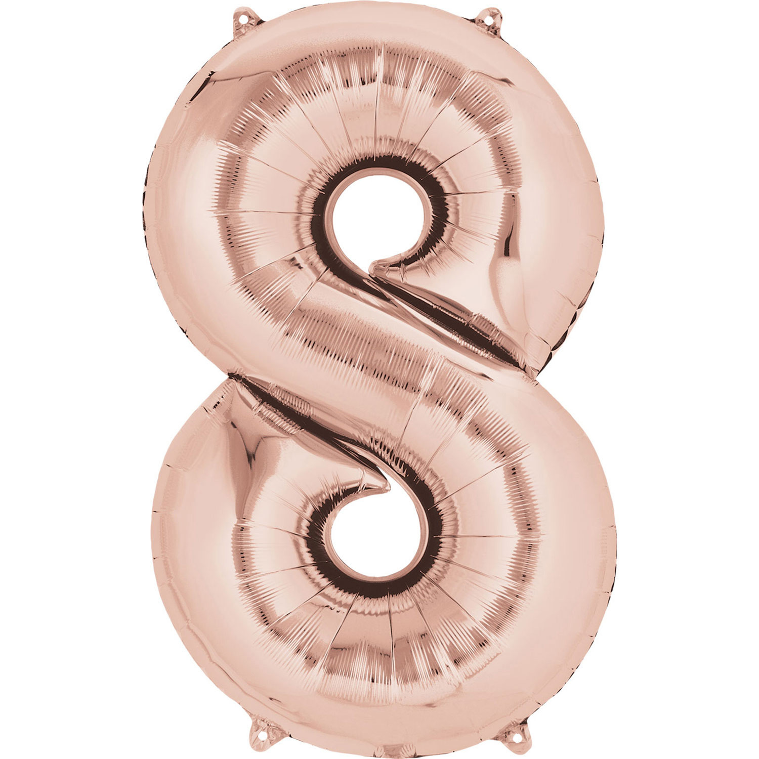 Large Number 8 - Rose Gold Foil Balloon