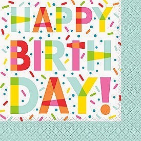 Donut Party Lunch Napkins /16pcs