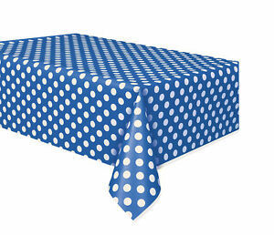 Royal Blue Dot Tablecover