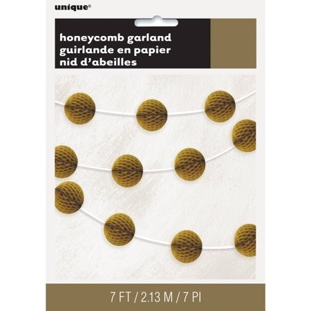 Gold Honeycomb Ball Garland