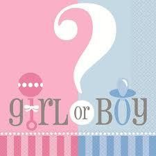 Gender Reveal Lunch Napkins /20Pcs