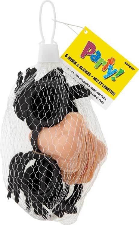 Noses And Glasses Net Bag /4Pcs