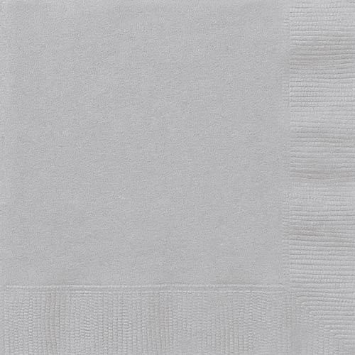 Silver Lunch Napkins /20Pcs