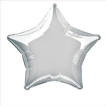 Star Silver Foil Balloon