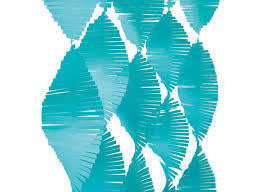 Caribbean Teal Tissue Fringe Garland