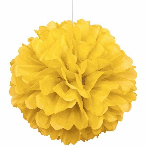 Puff Decor Yellow 16 in. /1Pc