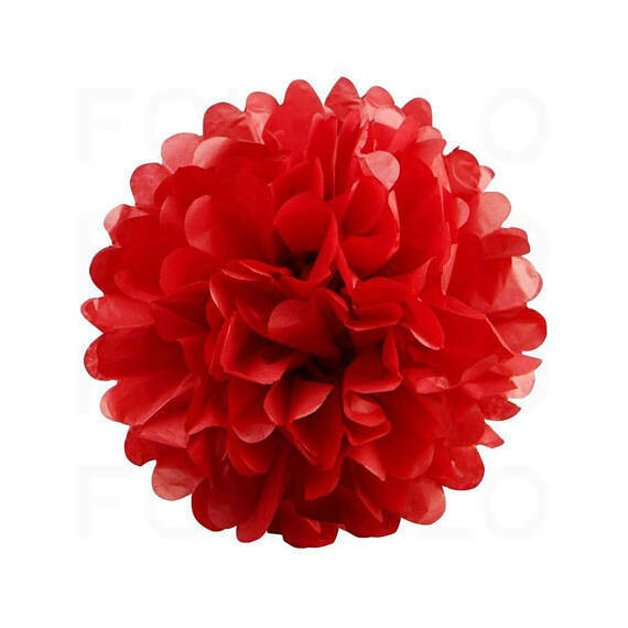 Puff Decor Red 16 in. /1Pc