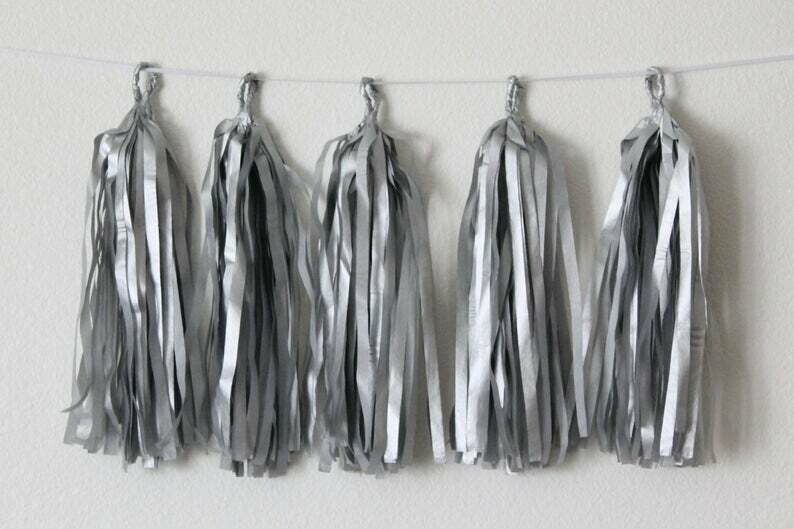 Silver Foil Tassel