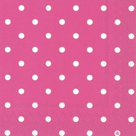 Hot Pink Dot Lunch Napkins /20Pcs