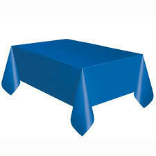 Royal Blue Plastic Tablecover