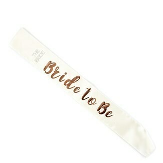 Bride To Be Sash Rose Gold