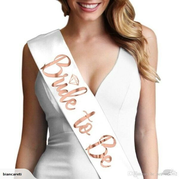 Bride To Be Sash Rose Gold