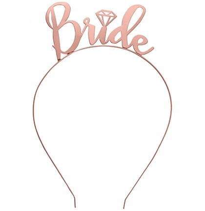 Bride Headband Rose Gold