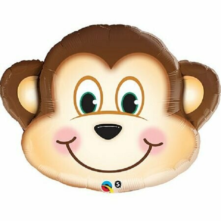 Supershape Monkey Zoo Animal Foil Balloon