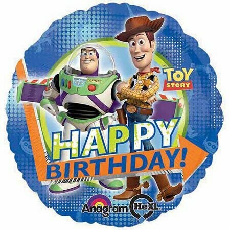 Toy Story Woody And Buzz Happy Birthday Foil Balloon