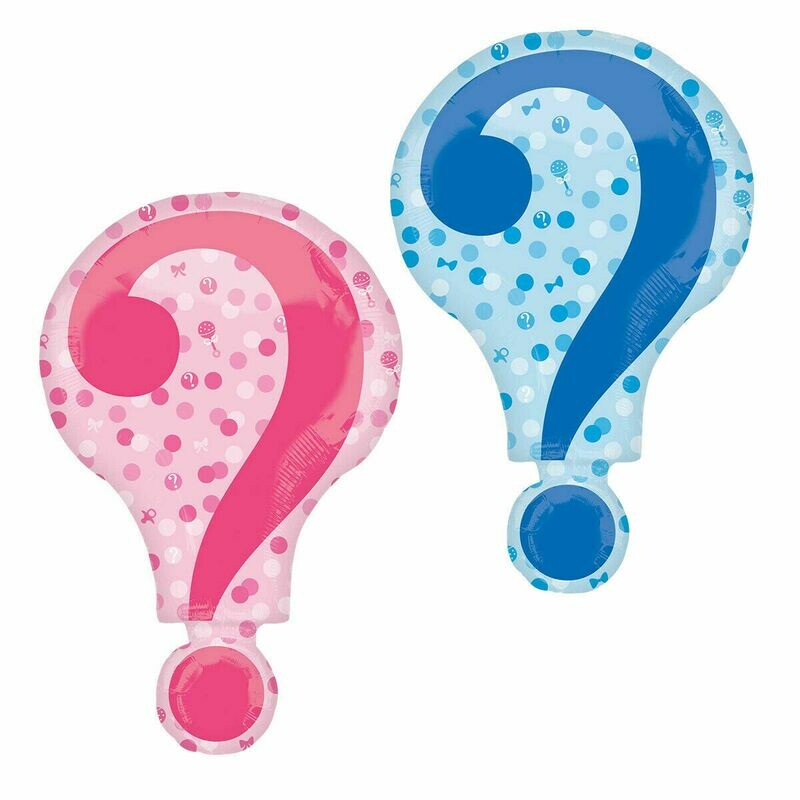 Supershape Gender Reveal Foil Balloon