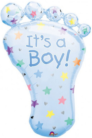 Supershape It&#39;s a Boy foot Foil Balloon