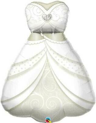 Supershape Wedding Dress Foil Balloon