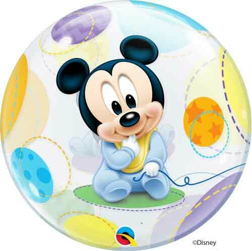 Bubble Baby Mickey Mouse Foil Balloon