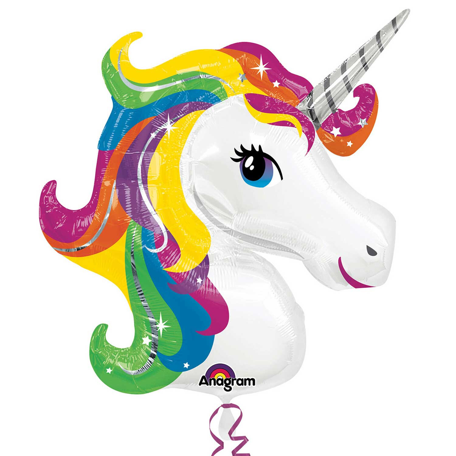 Supershape Rainbow Unicorn Foil Balloon