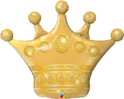 Supershape Golden Crown Foil Balloon