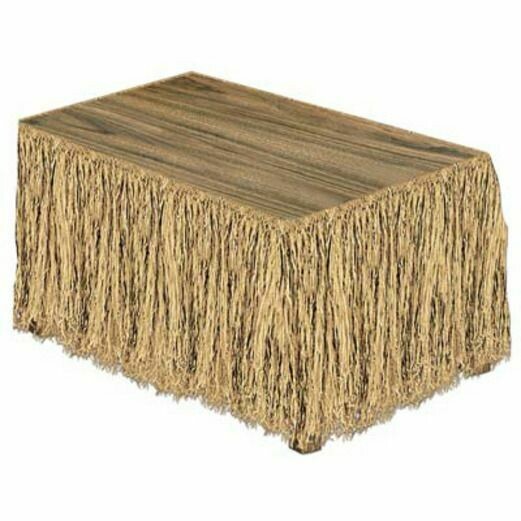 Hawaiian Table Straw Skirt