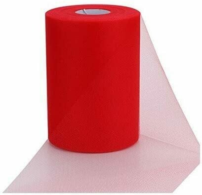 Table Tulle Roll Decoration Red