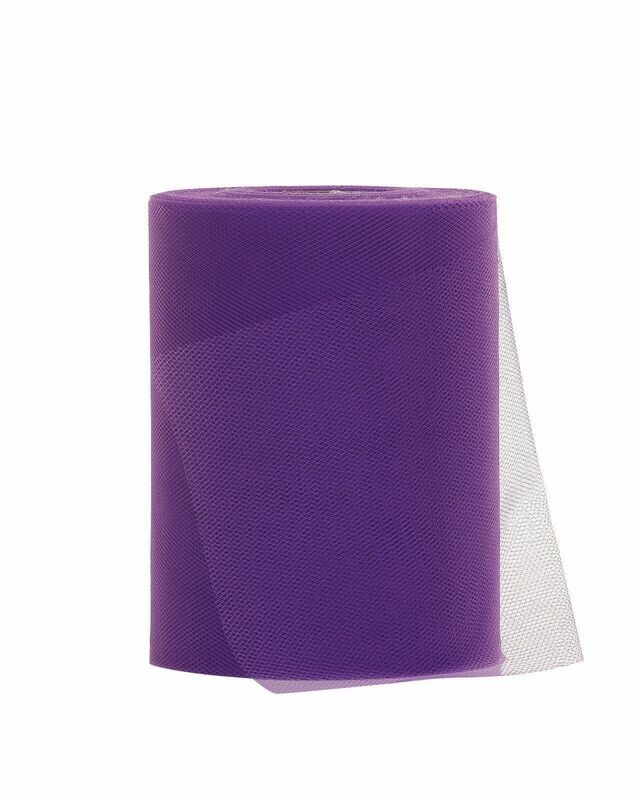 Table Tulle Roll Decoration Pretty Purple