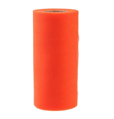 Table Tulle Roll Decoration Orange