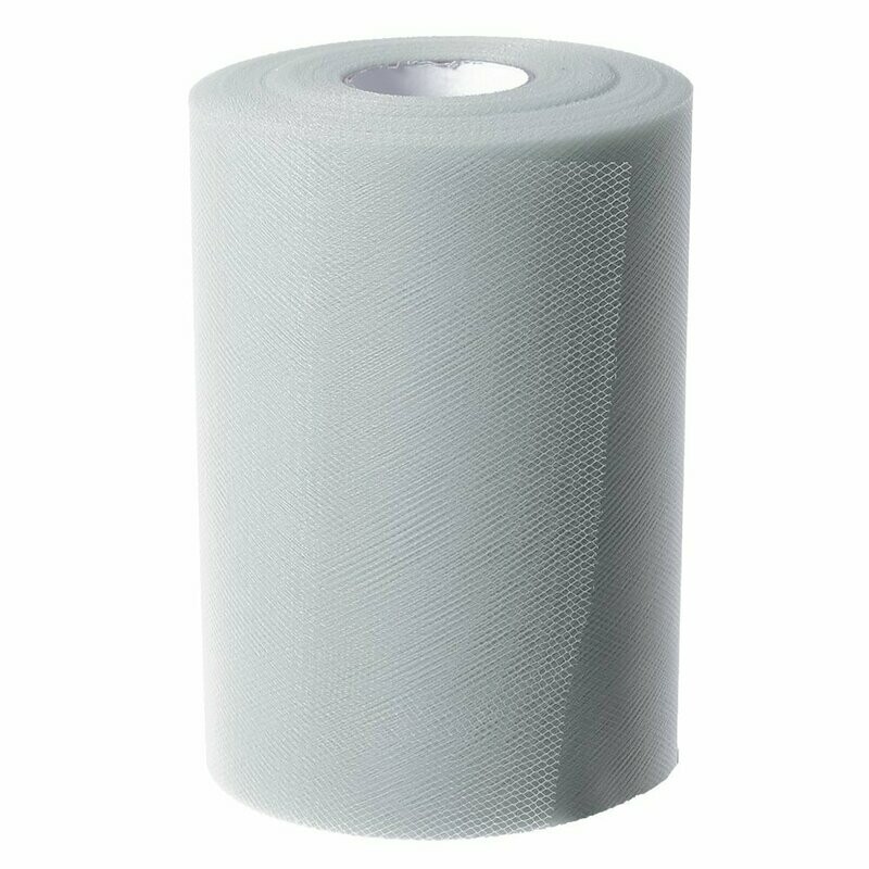 Table Tulle Roll Decoration Roll Silver
