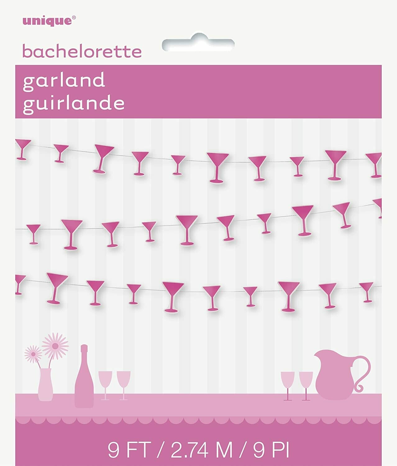 Martini Glass Paper Garland