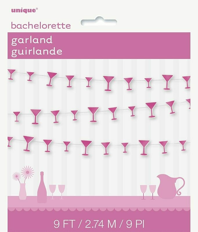 Martini Glass Paper Garland