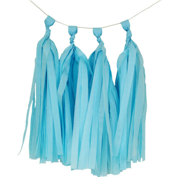 Powder Blue Tissue Paper Tassel /DIY