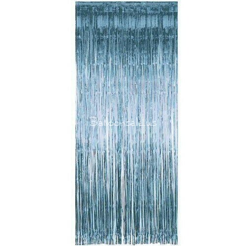 Powder Blue Foil Curtain