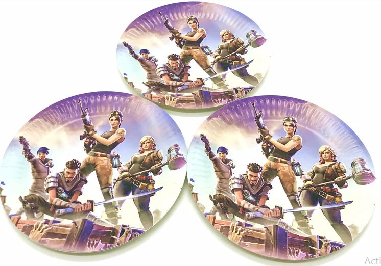 Fortnite Plates /10Pcs